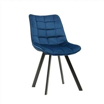 Moderni Metal Legs ruokapöydän tuoli Velvet ruokapöydän tuoli