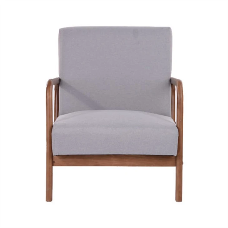Vapaa-ajan tuoli Mid Century Wood käsivarsilla