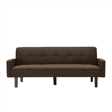 Pellavaverhoiltu tufed Futon vuodesohva
