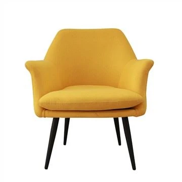 Mid-Century Fabric Accent -tuoli, jossa on kumipuujalat