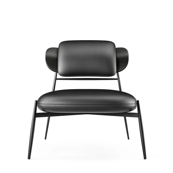 Tyylikäs suunniteltu korostustuoli PU-suojus Ant Shape Metal Chair