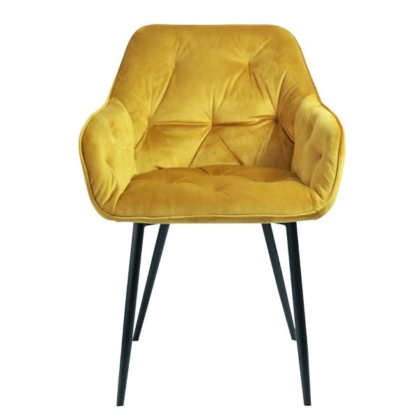 Velvet Fabric Ruokailutuoli Nojatuoli Olohuone